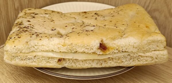 Veggie Gruyere Pesto Foccacia